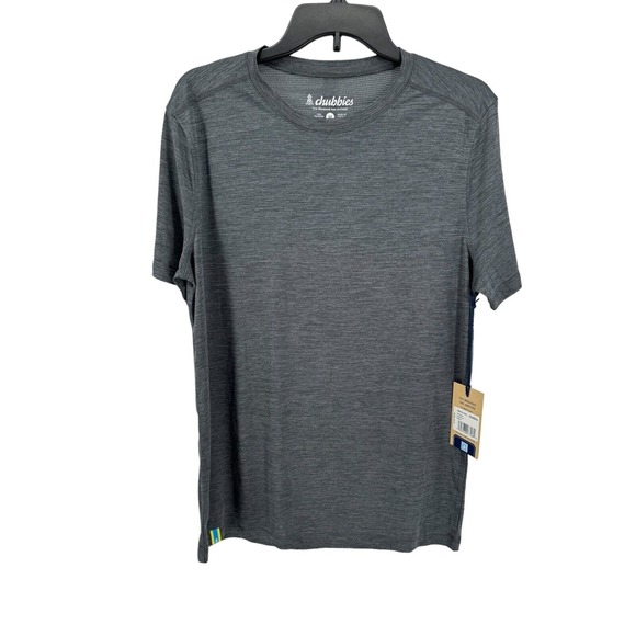 chubbies Other - Chubbies Men's Gray The Ember Short Sleeve Sport Tee Size Medium NEW